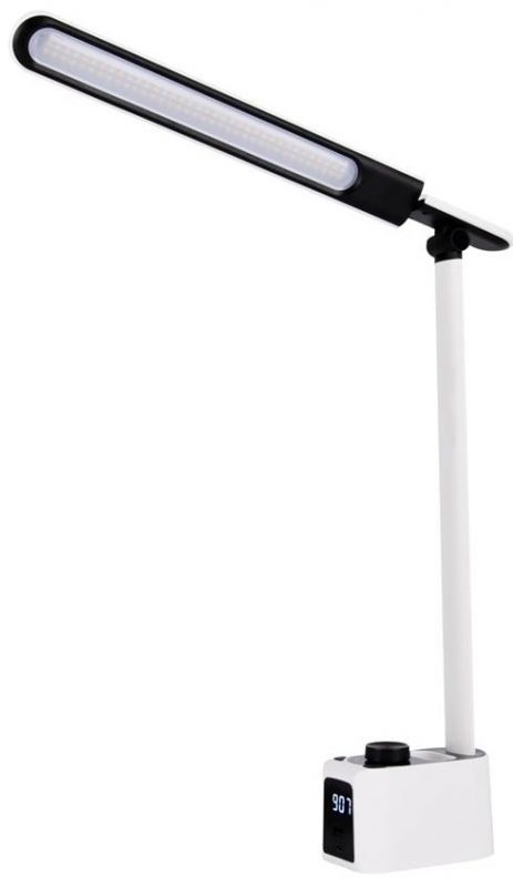 Лампа настільна OSRAM Panan Clock 8Вт 3000К 4000К 6500К 2USB з димером, білий