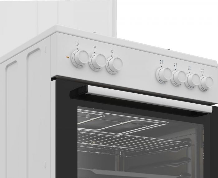 Плита Beko комбінована, 66л, 60x60см, конвекція, білий