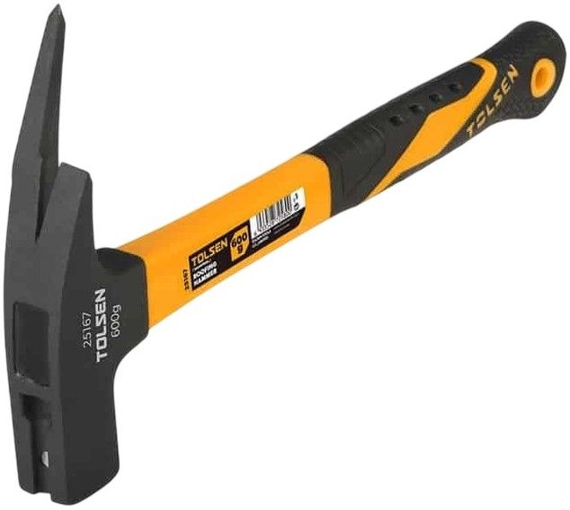 Молоток покрівельника Tolsen 600г 34см руків'я скловолокно