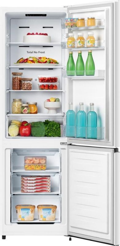 Холодильник з нижн. мороз. камерою Gorenje, 180х55х56см, 2 двері, 188(67)л, А++, NoFrost Plus, Зона св-ті, Білий