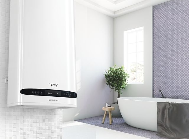 Водонагрівач електр. TESY Bellislimo Cloud плаский GCR 1002722 E31 ECW Wi-Fi, 100л, 2,2кВт, ун. монтаж, електр. кер-ння, B, білий