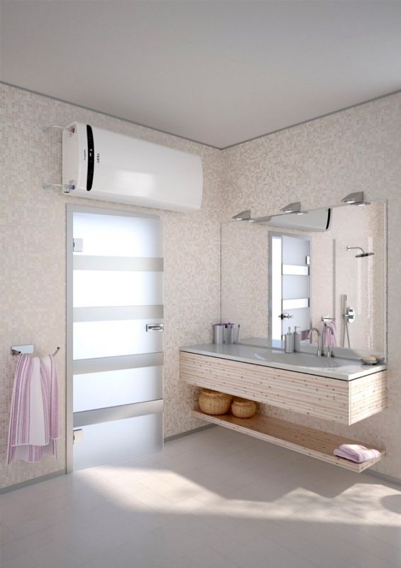 Водонагрівач електр. TESY Bellislimo Cloud плаский GCR 1002722 E31 ECW Wi-Fi, 100л, 2,2кВт, ун. монтаж, електр. кер-ння, B, білий