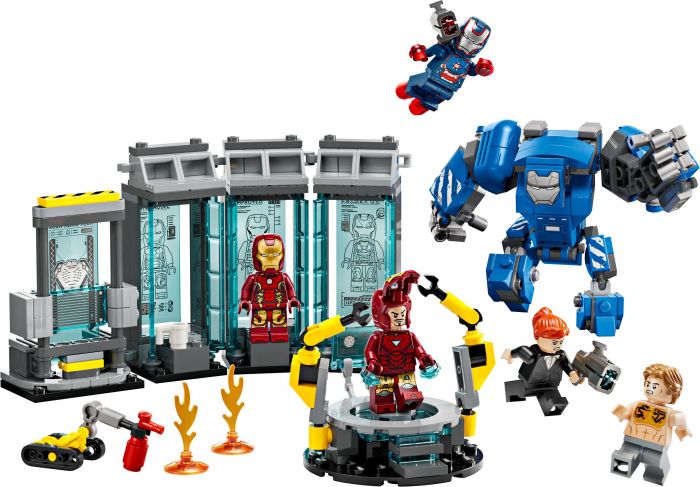 Конструктор LEGO Super Heroes Лабораторія Залізної Людини: зал обладунків