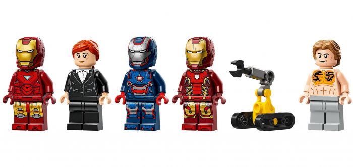 Конструктор LEGO Super Heroes Лабораторія Залізної Людини: зал обладунків