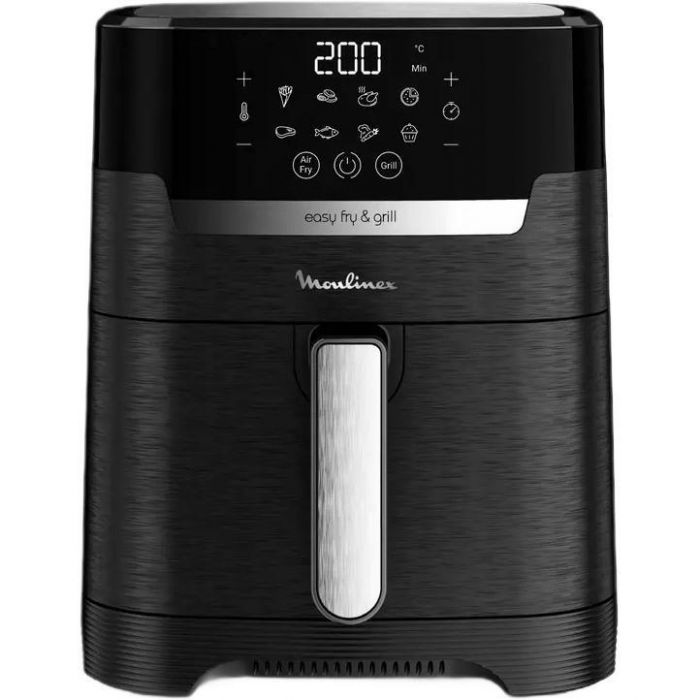 Мультипіч Moulinex EasyFry&Grill Precision, 1550Вт, чаша-4.2л, сенсорне керув., пластик, чорний