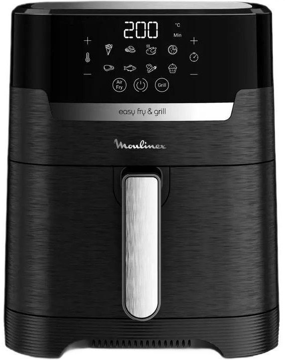Мультипіч Moulinex EasyFry&Grill Precision, 1550Вт, чаша-4.2л, сенсорне керув., пластик, чорний