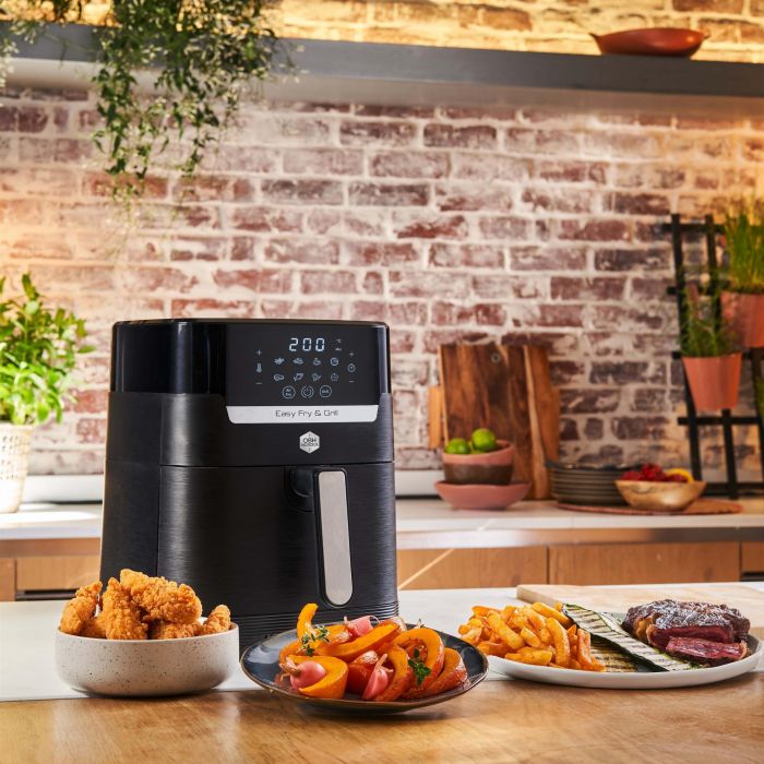 Мультипіч OBH Nordica EasyFry&Grill Precision, 1550Вт, чаша-4.2л, сенс. керув., від 40°C до 200°C, пластик, чорний