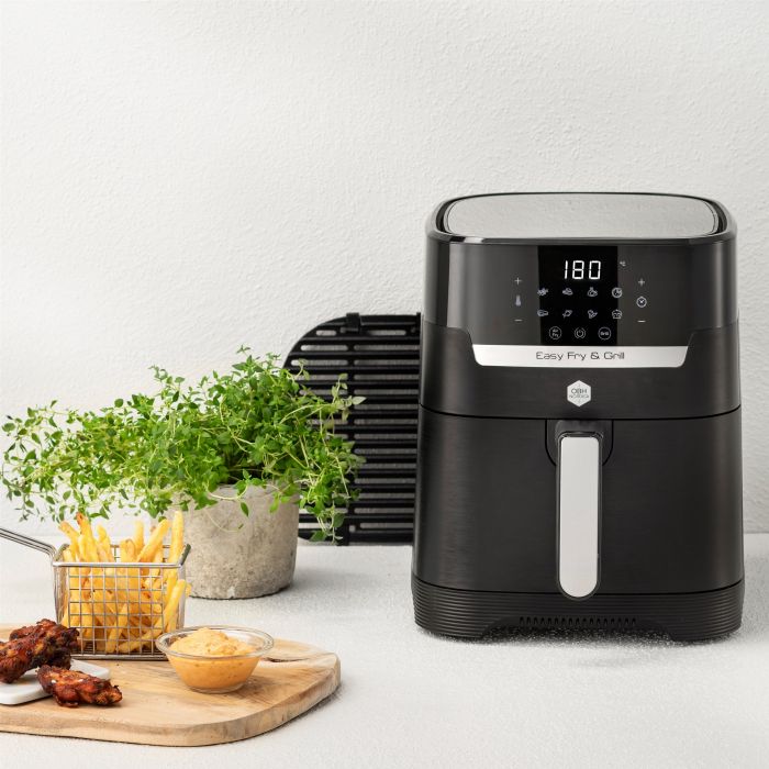 Мультипіч OBH Nordica EasyFry&Grill Precision, 1550Вт, чаша-4.2л, сенс. керув., від 40°C до 200°C, пластик, чорний
