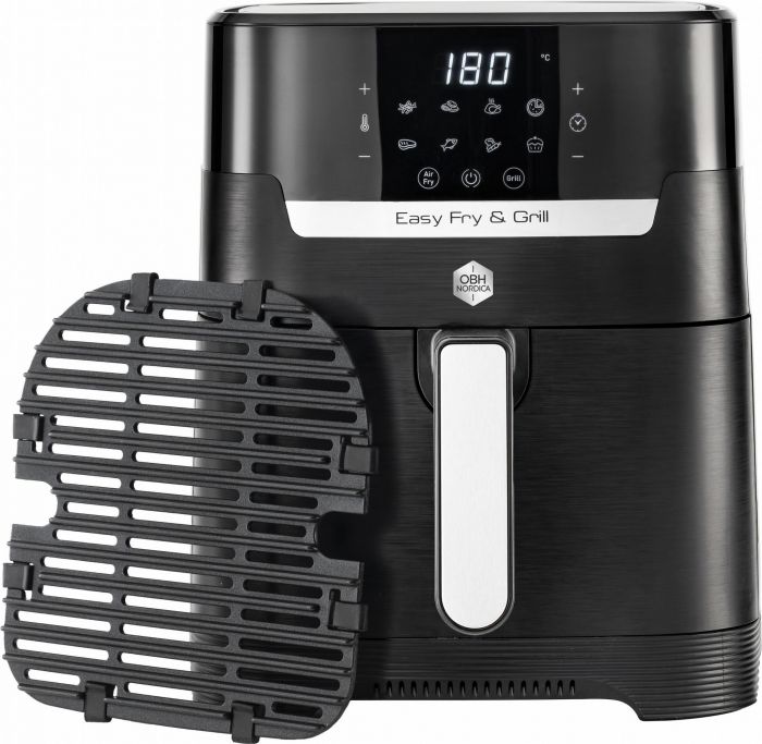 Мультипіч OBH Nordica EasyFry&Grill Precision, 1550Вт, чаша-4.2л, сенс. керув., від 40°C до 200°C, пластик, чорний