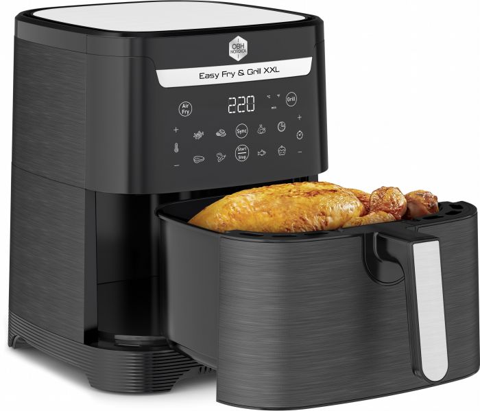 Мультипіч OBH Nordica EasyFry&Grill XXL, 1830Вт, чаша-6.5л, сенсорне керув., від 40°C до 200°C, пластик, чорний