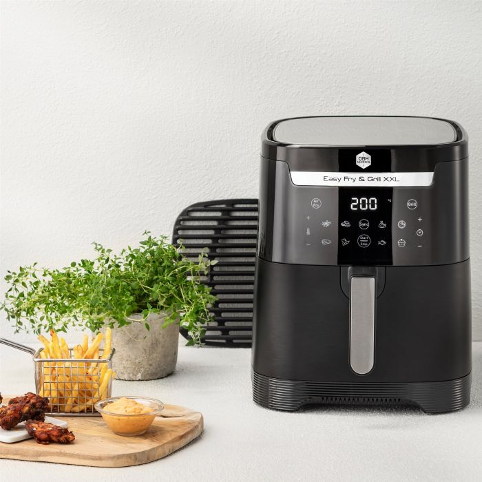 Мультипіч OBH Nordica EasyFry&Grill XXL, 1830Вт, чаша-6.5л, сенсорне керув., від 40°C до 200°C, пластик, чорний
