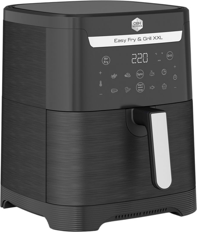 Мультипіч OBH Nordica EasyFry&Grill XXL, 1830Вт, чаша-6.5л, сенсорне керув., від 40°C до 200°C, пластик, чорний