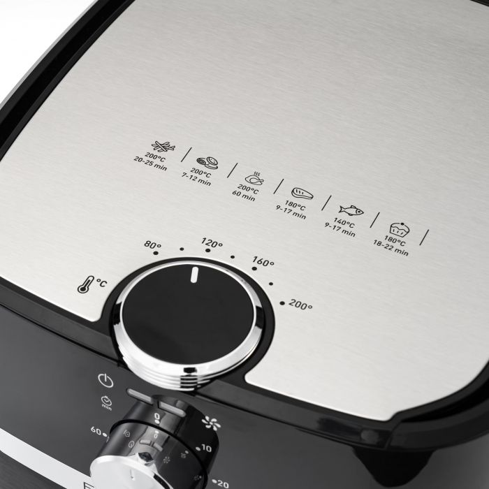 Мультипіч OBH Nordica EasyFry&Grill, 1550Вт, чаша-4.2л, механічне керув., від 40°C до 200°C, пластик, чорний