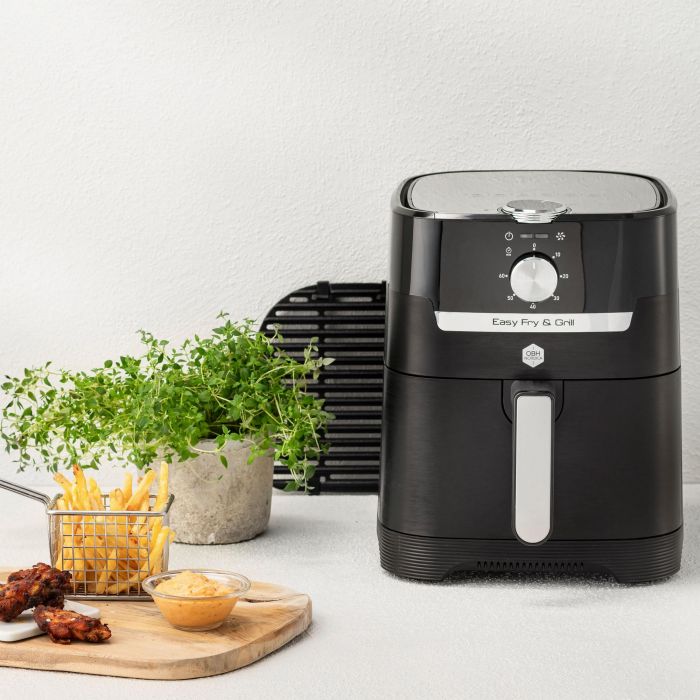 Мультипіч OBH Nordica EasyFry&Grill, 1550Вт, чаша-4.2л, механічне керув., від 40°C до 200°C, пластик, чорний
