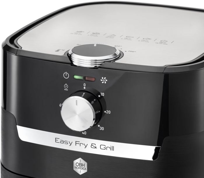 Мультипіч OBH Nordica EasyFry&Grill, 1550Вт, чаша-4.2л, механічне керув., від 40°C до 200°C, пластик, чорний