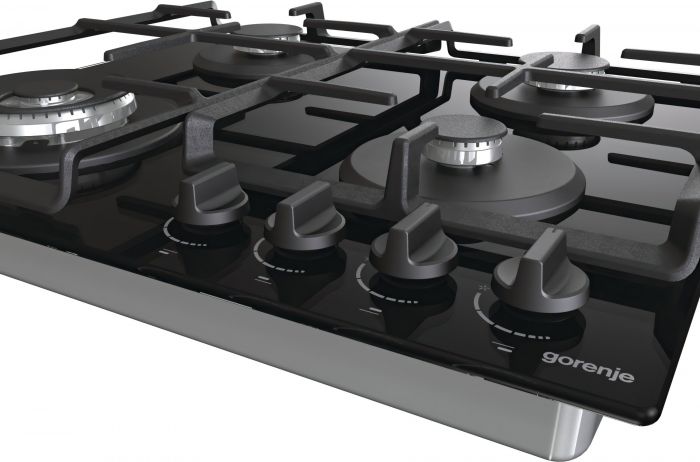 Комплект Gorenje (духовка електрична BO6735E05B + поверхня газова на склі GTW641EB), 743549, чорн