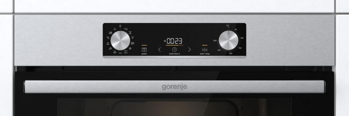 Комплект Gorenje (духовка + поверхня склокераміка BO6737E02X -нерж + ECT41SC- чорна), 738881
