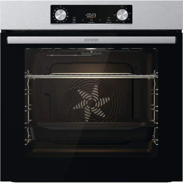 Комплект Gorenje (духовка + поверхня склокераміка BO6737E02X -нерж + ECT41SC- чорна), 738881