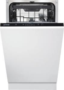 Посудомийна машина Gorenje вбудовувана, 11компл., A++, 45см, AquaStop, 3й кошик, білий