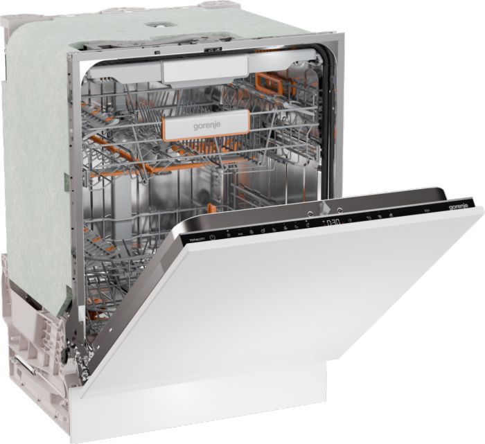 Посудомийна машина Gorenje вбудовувана, 16компл., A+++, 60см, інвертор,Wi-Fi, AquaStop, сенсорн.упр, 3и кошики, білий