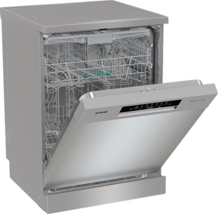 Посудомийна машина Gorenje, 16компл., A+++, 60см, дисплей, 3 кошика, AquaStop, сірий