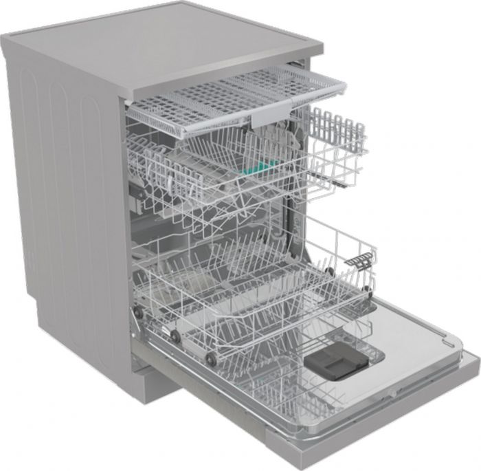 Посудомийна машина Gorenje, 16компл., A+++, 60см, дисплей, 3 кошика, AquaStop, сірий