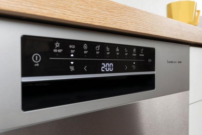 Посудомийна машина Gorenje, 16компл., A+++, 60см, дисплей, 3 кошика, AquaStop, сірий