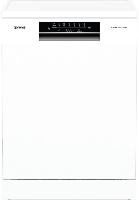 Посудомийна машина Gorenje, 16компл., A+++, 60см, дисплей, 3 кошика, AquaStop, білий