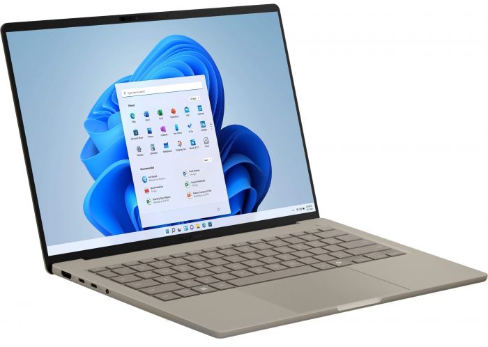 Ноутбук ASUS Zenbook A14 UX3407QA-QD202W 14" WUXGA OLED, Snapdragon X X1 26 100, 16GB, F512GB, UMA, Win11, Бежевий