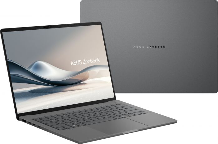 Ноутбук ASUS Zenbook A14 UX3407QA-QD002W 14" WUXGA OLED, Snapdragon X X1 26 100, 16GB, F512GB, UMA, Win11, Сірий