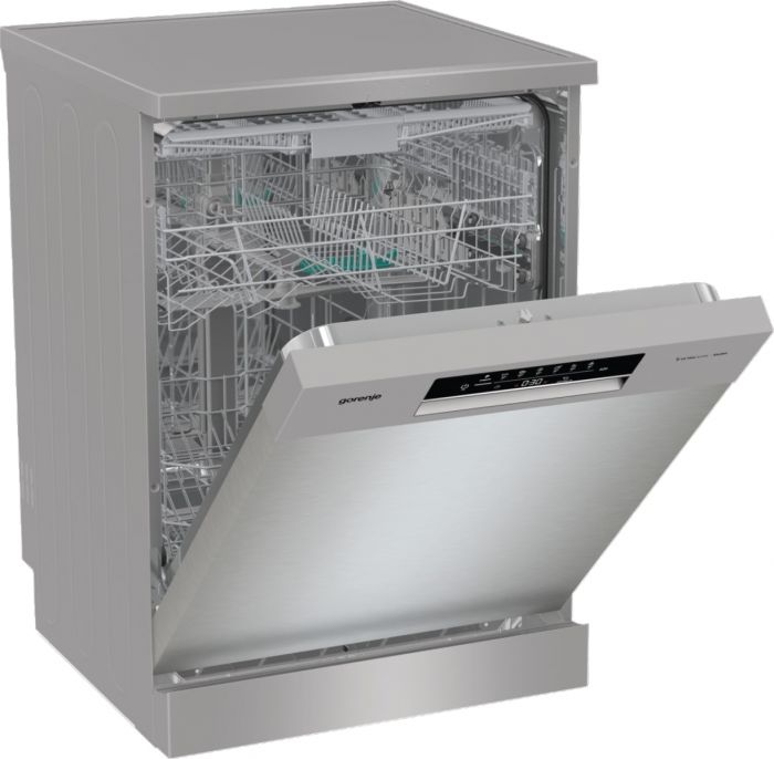 Посудомийна машина Gorenje, 16компл., A+++, 60см, дисплей, 3 кошика, AquaStop, сірий