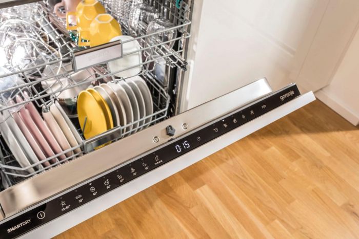Посудомийна машина Gorenje, 16компл., A+++, 60см, дисплей, 3 кошика, AquaStop, сірий