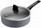 Сотейник Tefal Halo, 24см, з кришкою, алюміній, бакеліт, скло, сірий