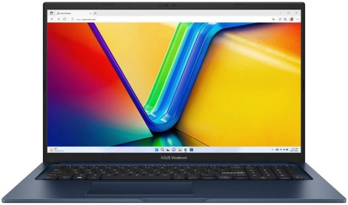 Ноутбук ASUS Vivobook 17 X1704VA-AU531 17.3" FHD IPS, Intel i5-1334U, 16GB, F512GB, UMA, NoOS, Блакитний