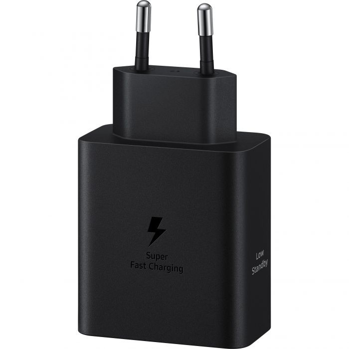 Зарядний пристрій мережевий Samsung 50Вт 2xUSB-С, кабель USB-C > USB-C, 1.8м, чорний