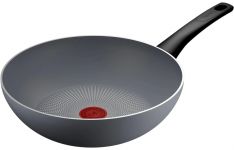 Сковорода ВОК Tefal Halo, 28см, алюміній, бакеліт, сірий