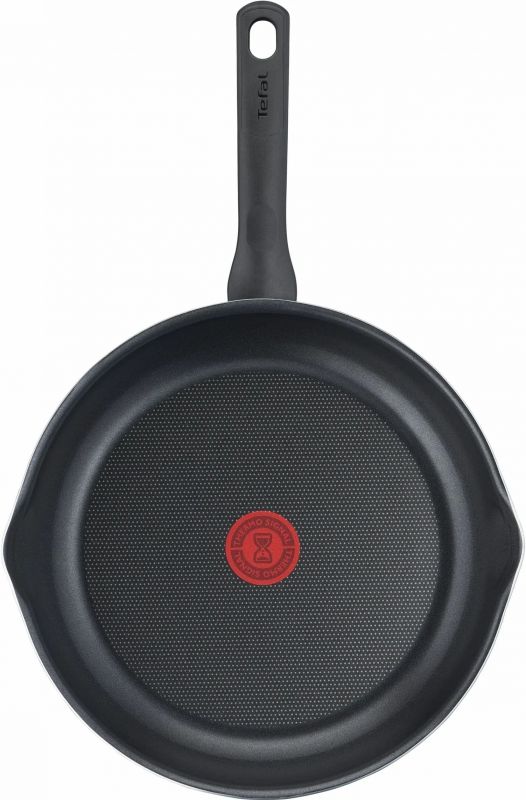 Сковорода з кришкою Tefal Day by Day, 24см, з кришкою, алюміній, бакеліт, скло, чорний