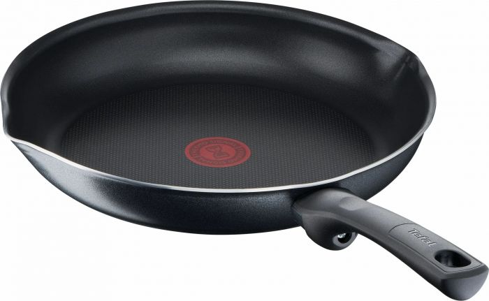 Сковорода з кришкою Tefal Day by Day, 24см, з кришкою, алюміній, бакеліт, скло, чорний