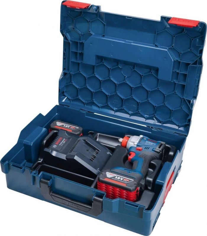 Гайковерт ударний Bosch GDX 18V-285 18В 2x4А·год до 3600об·хв 285Нм квадрат 1/2" ЗП кейс 1.1кг