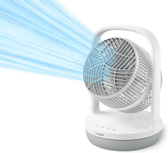Вентилятор Philips настільний Series 2000, 22см, 28Вт, таймер, поворот 180, білий