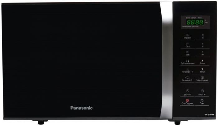 Мікрохвильова піч Panasonic, 23л, 800Вт, гриль, дисплей, чорний