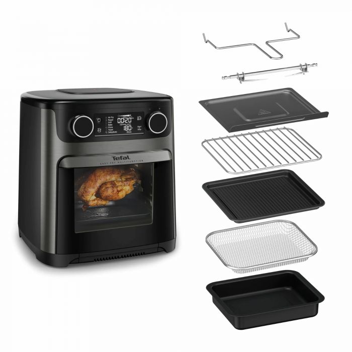 Мультипіч Tefal Easy Fry Multifunctional, 1800Вт, механічне керув., 9 програм, пластик, чорний