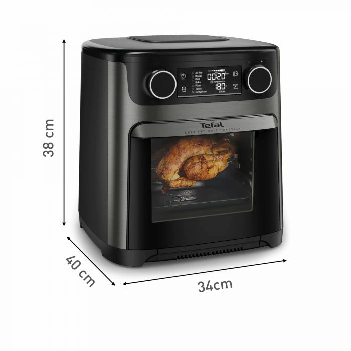 Мультипіч Tefal Easy Fry Multifunctional, 1800Вт, механічне керув., 9 програм, пластик, чорний