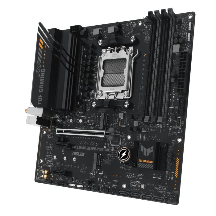 Материнcька плата ASUS A620M-F GAMING WIFI sAM5 A620 4xDDR5 HDMI DP Wi-Fi BT mATX