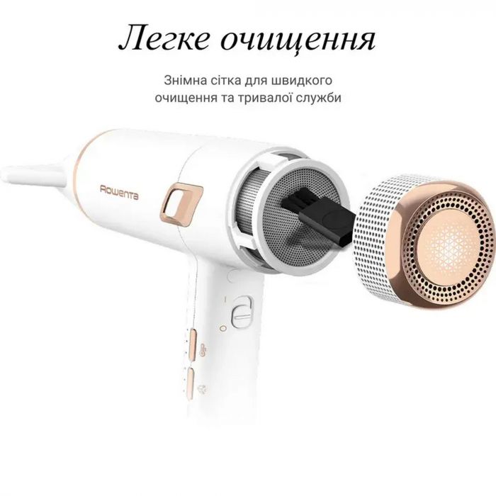Фен Rowenta Ultimate Experience Maestria, 2000Вт, 3 режими, дифузор, іоніз-я, хол. обдув, фірмовий кейс, білий