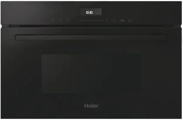 Мікрохвильова піч Haier вбудовувана, 34л, електронне упр., 900Вт, гриль, дисплей, чорний