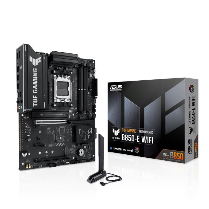 Материнcька плата ASUS TUF GAMING B850-E WIFI sAM5 B850 4xDDR5 M.2 HDMI DP WiFi BT ATX