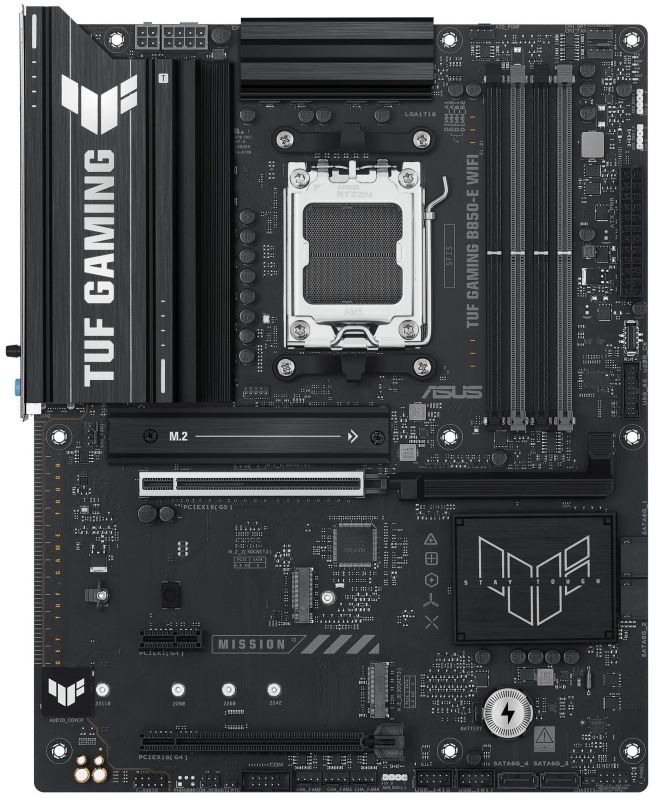Материнcька плата ASUS TUF GAMING B850-E WIFI sAM5 B850 4xDDR5 M.2 HDMI DP WiFi BT ATX