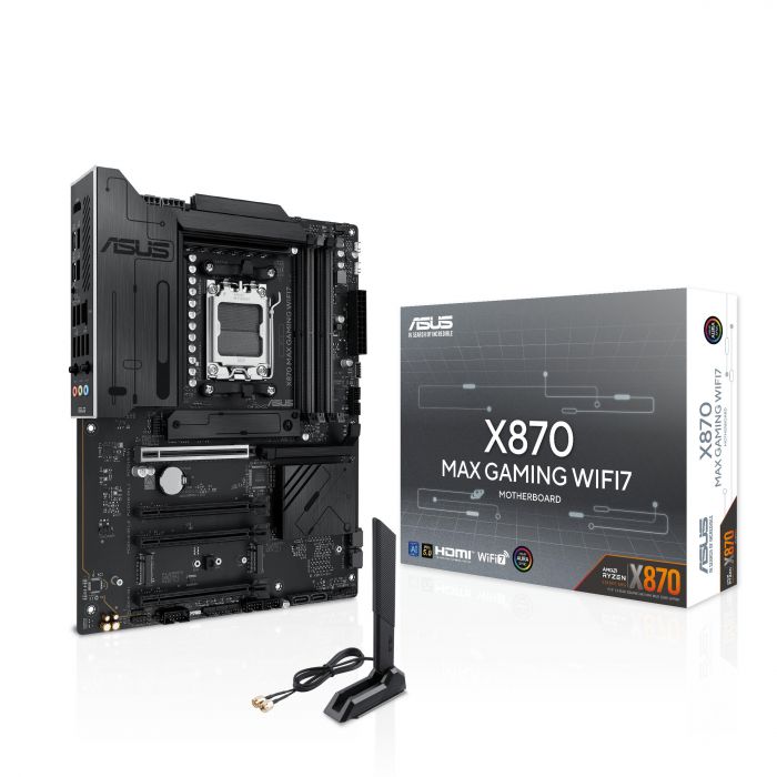 Материнcька плата ASUS X870 MAX GAMING WIFI7 sAM5 X870 4xDDR5 M.2 HDMI USB Type-C WiFi BT ATX