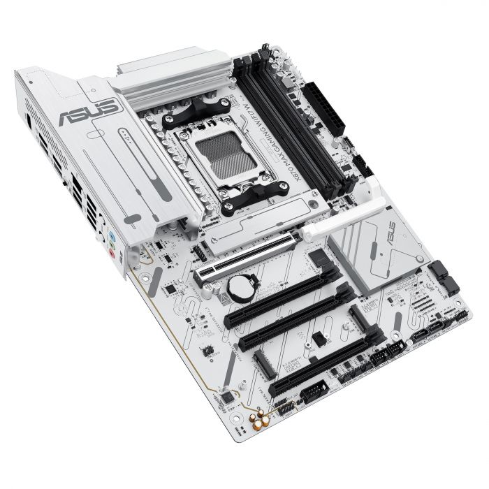 Материнcька плата ASUS X870 MAX GAMING WIFI7 W sAM5 X870 4xDDR5 M.2 HDMI USB Type-C WiFi BT ATX білий